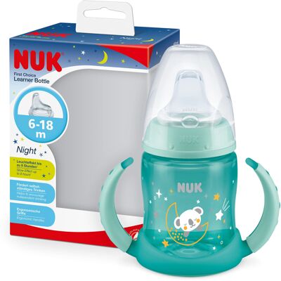 NUK First Choice Sippy Cup Night 6-18 Months 150 ml Glow in the Dark Handles - sippy cup NUK First Choice Sippy Cup Night 6-18 Months 150 ml Glow in the Dark Handles - sippy cup