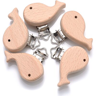 Maxpower (AA) 5Pcs/Lot New Arrival Lovely Wooden Pacifier Clip Natural Beech Wood Accesso Maxpower (AA) 5Pcs/Lot New Arrival Lovely Wooden Pacifier Clip Natural Beech Wood Accesso