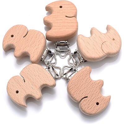 Maxpower (FF) 5Pcs/Lot New Arrival Lovely Wooden Pacifier Clip Natural Beech Wood Accesso Maxpower (FF) 5Pcs/Lot New Arrival Lovely Wooden Pacifier Clip Natural Beech Wood Accesso