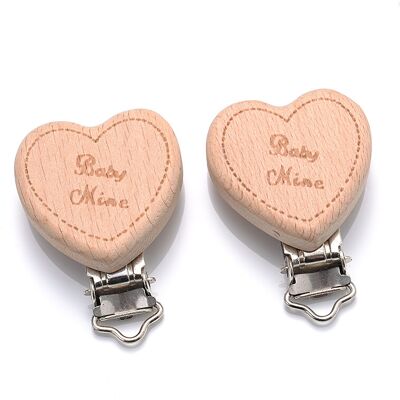 Maxpower (Q) 5Pcs/Lot New Arrival Lovely Wooden Pacifier Clip Natural Beech Wood Accessor Maxpower (Q) 5Pcs/Lot New Arrival Lovely Wooden Pacifier Clip Natural Beech Wood Accessor