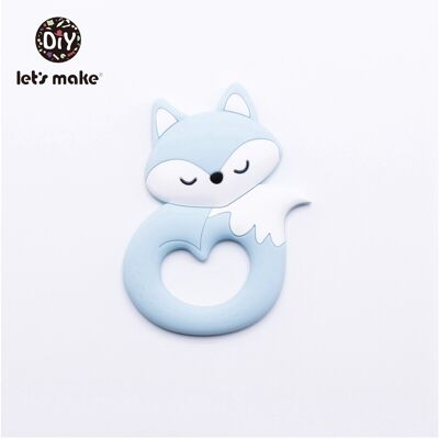 Maxpower (Blue) Baby Teether Food Grade Silicone Teethers Cartoon Animals Duck DIY Nursin Maxpower (Blue) Baby Teether Food Grade Silicone Teethers Cartoon Animals Duck DIY Nursin