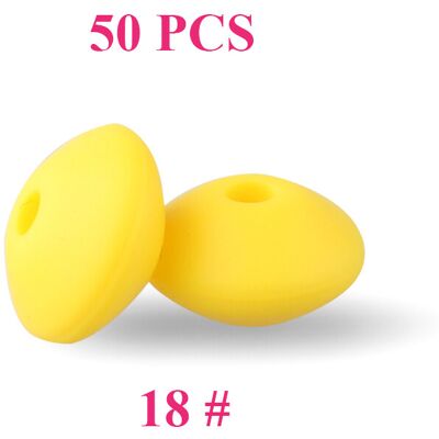 Maxpower (18) 50pcs Baby Silicone Beads 12mm Lentil Beads Food Grade DIY pacifier clip Ne Maxpower (18) 50pcs Baby Silicone Beads 12mm Lentil Beads Food Grade DIY pacifier clip Ne