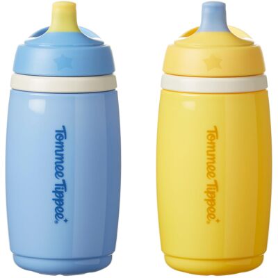 Tommee Tippee Insulated Active Spout Cup, 266ml, Non-Spill Water Bottle for Todd Tommee Tippee Insulated Active Spout Cup, 266ml, Non-Spill Water Bottle for Todd