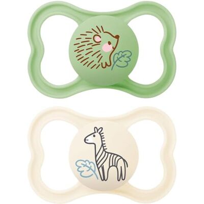 MAM Air Soothers, 6+ Months, 2-Pack, Steriliser Case MAM Air Soothers, 6+ Months, 2-Pack, Steriliser Case
