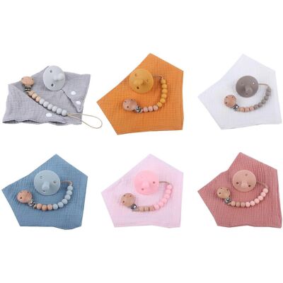 Unbranded (As show, One size) 3-in-1 Pacifier Holder Drooling Bib for Baby Teether Storage Unbranded (As show, One size) 3-in-1 Pacifier Holder Drooling Bib for Baby Teether Storage