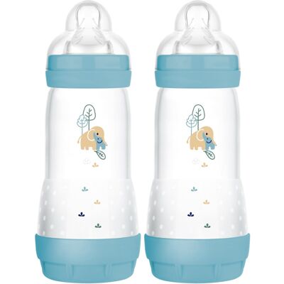 MAM Easy Start Anti-Colic Baby Bottles 2 Pack (2 x 320ml) Self-Sterlising MAM Easy Start Anti-Colic Baby Bottles 2 Pack (2 x 320ml) Self-Sterlising