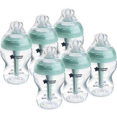Tommee Tippee Advanced Anti-Colic Baby Bottle, 260ml, Slow-Flow Breast-Like Teat Tommee Tippee Advanced Anti-Colic Baby Bottle, 260ml, Slow-Flow Breast-Like Teat