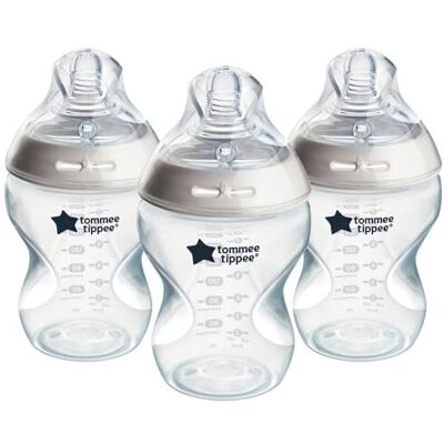 Tommee Tippee Natural Start Anti-Colic Baby Bottle, 260 ml, 0+ months, Slow Flow Tommee Tippee Natural Start Anti-Colic Baby Bottle, 260 ml, 0+ months, Slow Flow