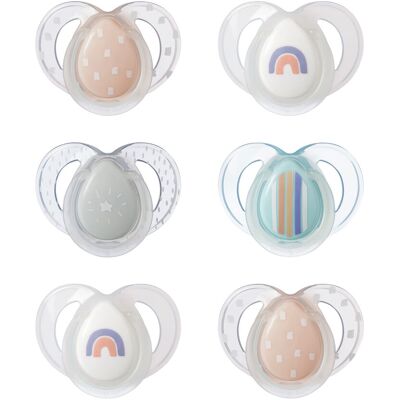Tommee Tippee Nighttime soother, 6-18 months, 6 pack of glow in the dark soother Tommee Tippee Nighttime soother, 6-18 months, 6 pack of glow in the dark soother