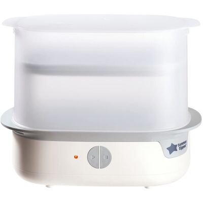 Tommee Tippee Supersteam Electric Steam Steriliser for Baby Bottles, Kills Virus Tommee Tippee Supersteam Electric Steam Steriliser for Baby Bottles, Kills Virus