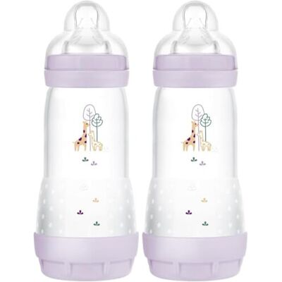 MAM Easy Start Anti-Colic Baby Bottles 2 Pack (2 x 320ml) Self-Sterlising MAM Easy Start Anti-Colic Baby Bottles 2 Pack (2 x 320ml) Self-Sterlising
