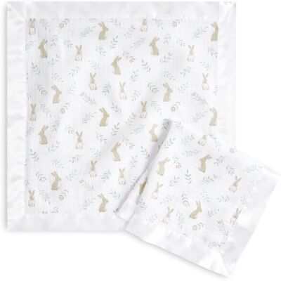 aden + anais blushing bunnies Security Blanket - Pack of 2 Square Soft & Breat aden + anais blushing bunnies Security Blanket - Pack of 2 Square Soft & Breat