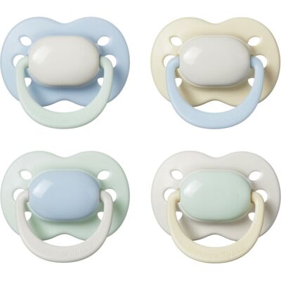 Tommee Tippee Ultimate Fit Soother, 0-6 Months, 4 Pack, Colour Blocked, Orthodon Tommee Tippee Ultimate Fit Soother, 0-6 Months, 4 Pack, Colour Blocked, Orthodon