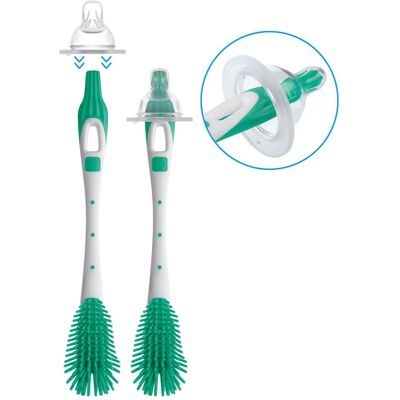 MAM Bottle Brush Teat Brush with Hanging Hole for Easy Storage NonSc MAM Bottle Brush Teat Brush with Hanging Hole for Easy Storage NonSc