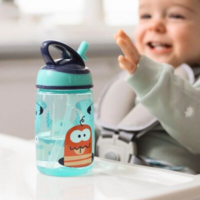 Nuby Mighty Swig Water Bottle No Spill Active Toddler Sippy Cup 360m Nuby Mighty Swig Water Bottle No Spill Active Toddler Sippy Cup 360m