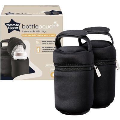 Tommee Tippee Insulated Bottle Bags Pack of 2 Portable and Lightweight Tommee Tippee Insulated Bottle Bags Pack of 2 Portable and Lightweight