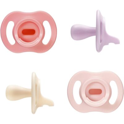 Tommee Tippee Ultra-Light StayPut Dummy, 0-6m, 4-Pack, One-Piece Silicone Soothe Tommee Tippee Ultra-Light StayPut Dummy, 0-6m, 4-Pack, One-Piece Silicone Soothe