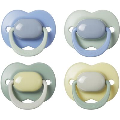 Tommee Tippee Ultimate Fit Soother, 6-18 Months, 4 Pack, Colour Blocked, Orthodo Tommee Tippee Ultimate Fit Soother, 6-18 Months, 4 Pack, Colour Blocked, Orthodo