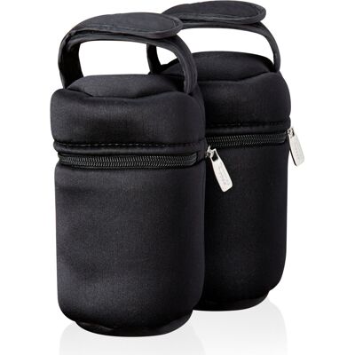 Tommee Tippee Insulated Bottle Bags, Pack of 2 Portable and Lightweight Bottle B Tommee Tippee Insulated Bottle Bags, Pack of 2 Portable and Lightweight Bottle B