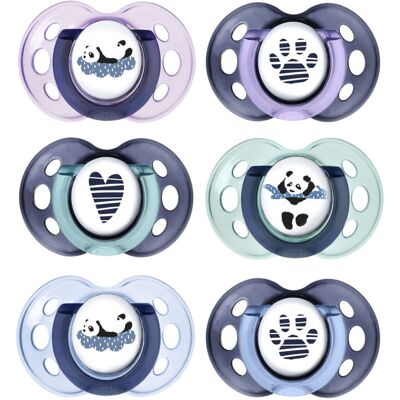 Tommee Tippee Anytime Soothers, Symmetrical Orthodontic Design, BPA-Free Silicon Tommee Tippee Anytime Soothers, Symmetrical Orthodontic Design, BPA-Free Silicon