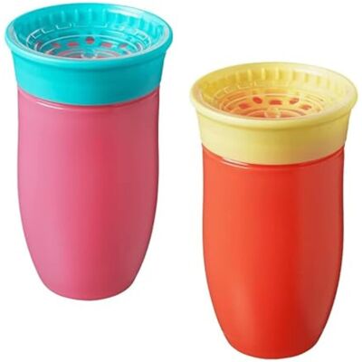 Nuby All Around Water Bottle - No Spill Sippy Cup 300ml / 10oz Drink from An Nuby All Around Water Bottle - No Spill Sippy Cup 300ml / 10oz Drink from An