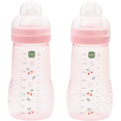 MAM Easy Active Bottles 2 Pack (2 x 270ml) Medium Flow MAM Teats Size 2 Ba MAM Easy Active Bottles 2 Pack (2 x 270ml) Medium Flow MAM Teats Size 2 Ba