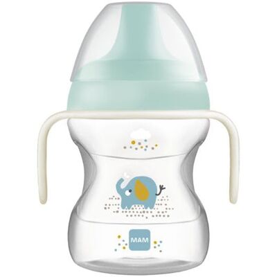 MAM Learn to Drink Cup 190 ml Toddler Drink Cup Glow-in-The-Dark Bottle Handle MAM Learn to Drink Cup 190 ml Toddler Drink Cup Glow-in-The-Dark Bottle Handle