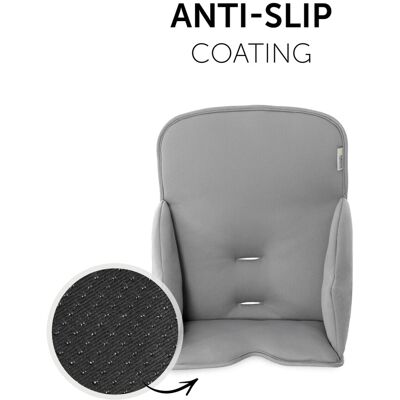 hauck Alpha Cosy, Stretch Grey - Seat Reducer Cushion for Alpha+ Wooden Highchai hauck Alpha Cosy, Stretch Grey - Seat Reducer Cushion for Alpha+ Wooden Highchai