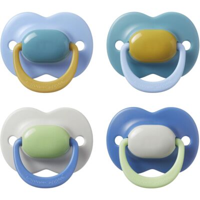 Tommee Tippee Ultimate Fit Soother, 18-36 Months, 4 Pack, Colour Blocked, Orthod Tommee Tippee Ultimate Fit Soother, 18-36 Months, 4 Pack, Colour Blocked, Orthod