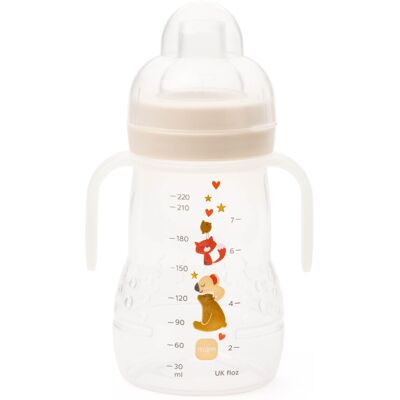 MAM Trainer Night 1 Pack (1 x 220ml) Comes with MAM Bottle Handles that Glow MAM Trainer Night 1 Pack (1 x 220ml) Comes with MAM Bottle Handles that Glow