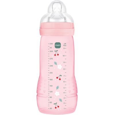 MAM Easy Active 6+ Months Berry Colour (330 ml) - With Silicone Teat Ultra-Fast MAM Easy Active 6+ Months Berry Colour (330 ml) - With Silicone Teat Ultra-Fast