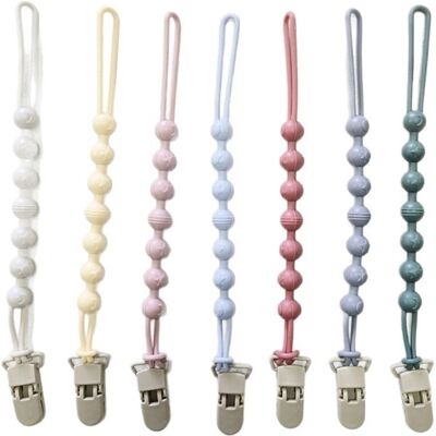 Unbranded 7 Pack Silicone Pacifier Clips, One-Piece Pacifier Holder for Baby Boys & Girls, Unbranded 7 Pack Silicone Pacifier Clips, One-Piece Pacifier Holder for Baby Boys & Girls,