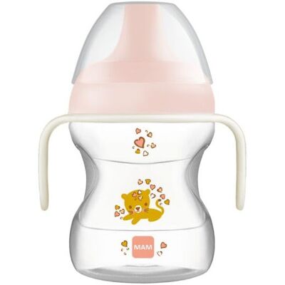 MAM Learn to Drink Cup 190 ml Toddler Drink Cup Glow-in-The-Dark Bottle Handle MAM Learn to Drink Cup 190 ml Toddler Drink Cup Glow-in-The-Dark Bottle Handle