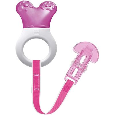 MAM Mini Cooler & Clip Teething Toy with Water-Filled Cooling Element Suitab MAM Mini Cooler & Clip Teething Toy with Water-Filled Cooling Element Suitab