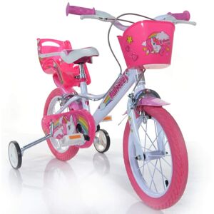 Dino Bikes 144R-UN Unicorn 14" Bicycle 14'', White & Pink Dino Bikes 144R-UN Unicorn 14" Bicycle 14'', White & Pink