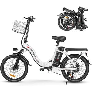 Electric Folding Bike - SAMEBIKE - CY20-FT-WH - 250W - 20 Inches - Range 60-110 Electric Folding Bike - SAMEBIKE - CY20-FT-WH - 250W - 20 Inches - Range 60-110