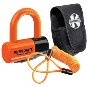 Kryptonite Evolution Premium Pack Lock with Pouch - Orange, Disc Kryptonite Evolution Premium Pack Lock with Pouch - Orange, Disc
