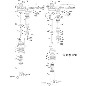 RockShox Monarch Plus A1/B1 Rear Shock Spare Parts Reservoir Can - Rear Shock Spare Parts RockShox Monarch Plus A1/B1 Rear Shock Spare Parts Reservoir Can - Rear Shock Spare Parts