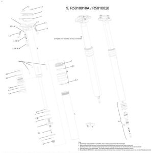 (Black) RockShox Seatpost Service Top Cap / Dust Wiper Assembly Kit - Reverb (Black) RockShox Seatpost Service Top Cap / Dust Wiper Assembly Kit - Reverb