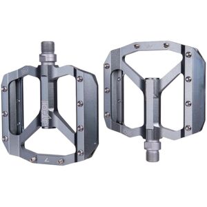GreenZech (Silver) Anti-slip Durable Aluminum Alloy Perlin Bearing 1 Pair Bicycle Pedals M GreenZech (Silver) Anti-slip Durable Aluminum Alloy Perlin Bearing 1 Pair Bicycle Pedals M