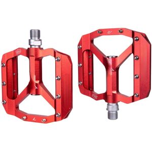 GreenZech (Red) Anti-slip Durable Aluminum Alloy Perlin Bearing 1 Pair Bicycle Pedals Moun GreenZech (Red) Anti-slip Durable Aluminum Alloy Perlin Bearing 1 Pair Bicycle Pedals Moun
