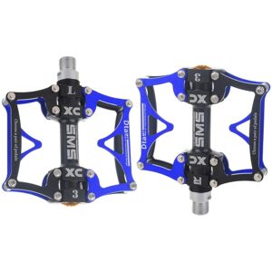 GreenZech (Blue) Aluminum Alloy Bike Bicycle Pedal Ultralight Professional 3 Bearing Mount GreenZech (Blue) Aluminum Alloy Bike Bicycle Pedal Ultralight Professional 3 Bearing Mount