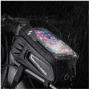 GreenZech 1.7L 6.4inch Bicycle Bag Waterproof Touch Screen Front Tube Frame MTB Road Bike GreenZech 1.7L 6.4inch Bicycle Bag Waterproof Touch Screen Front Tube Frame MTB Road Bike