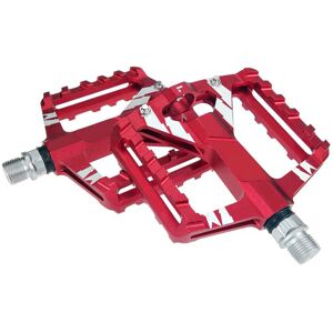 GreenZech (Red) 2Pcs Mountain Road Bike Aluminum Alloy MTB Pedals Flat Platform Bicycle Pe GreenZech (Red) 2Pcs Mountain Road Bike Aluminum Alloy MTB Pedals Flat Platform Bicycle Pe
