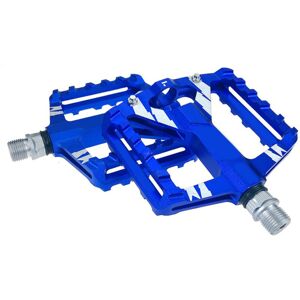 GreenZech (Blue) 2Pcs Mountain Road Bike Aluminum Alloy MTB Pedals Flat Platform Bicycle P GreenZech (Blue) 2Pcs Mountain Road Bike Aluminum Alloy MTB Pedals Flat Platform Bicycle P