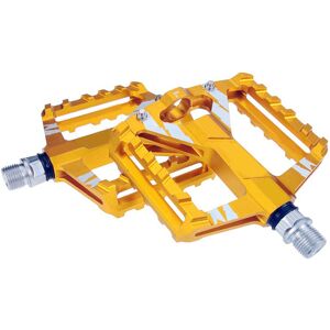 GreenZech (Gold) 2Pcs Mountain Road Bike Aluminum Alloy MTB Pedals Flat Platform Bicycle P GreenZech (Gold) 2Pcs Mountain Road Bike Aluminum Alloy MTB Pedals Flat Platform Bicycle P