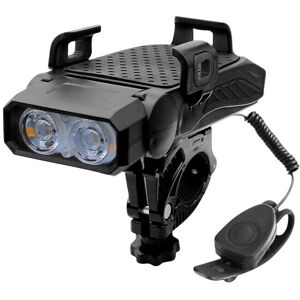 GreenZech (Black, Double Light) 4-in-1 Bicycle Light 5 Gear USB Rechargeable Bike Highligh GreenZech (Black, Double Light) 4-in-1 Bicycle Light 5 Gear USB Rechargeable Bike Highligh