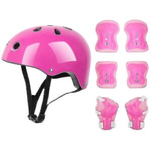 Unbranded (pink) 7 Pcs Kids Protective Gear Set Roller Skate Helmet Elbow Wrist Knee Pad F Unbranded (pink) 7 Pcs Kids Protective Gear Set Roller Skate Helmet Elbow Wrist Knee Pad F