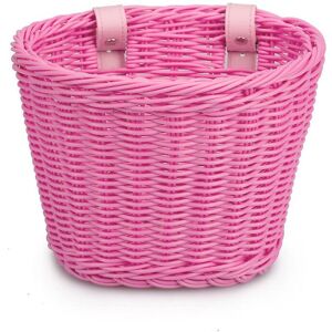 Unbranded (Pink) Hand-Woven Bicycle Basket Large Capacity Strong Load-bearing Handlebar Bi Unbranded (Pink) Hand-Woven Bicycle Basket Large Capacity Strong Load-bearing Handlebar Bi