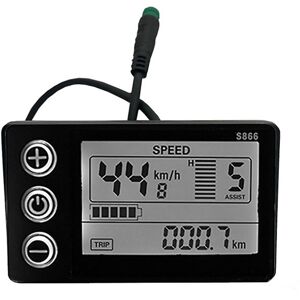 Unbranded Electric Bicycle Display 24v/36v/48v Waterproof Lcd Display S866 Controller Pane Unbranded Electric Bicycle Display 24v/36v/48v Waterproof Lcd Display S866 Controller Pane